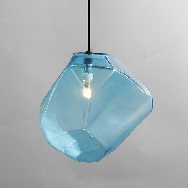 Stone Glass Pendant Colorful Light - Luminous Lighting Lab